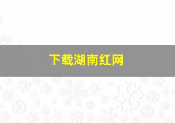 下载湖南红网