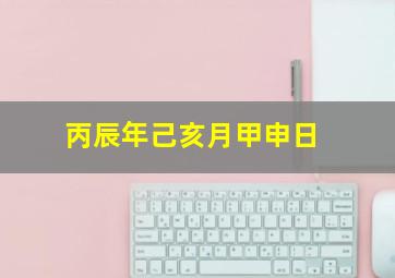 丙辰年己亥月甲申日