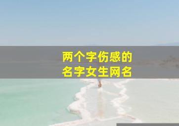 两个字伤感的名字女生网名