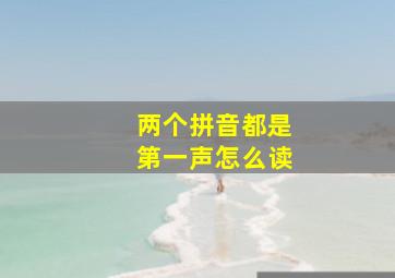 两个拼音都是第一声怎么读