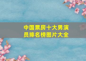 中国票房十大男演员排名榜图片大全