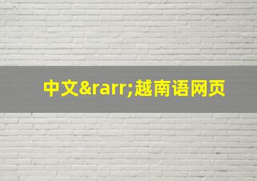 中文→越南语网页