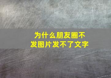 为什么朋友圈不发图片发不了文字