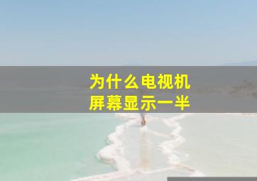 为什么电视机屏幕显示一半