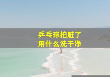 乒乓球拍脏了用什么洗干净