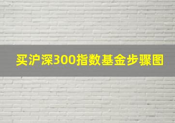 买沪深300指数基金步骤图