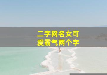 二字网名女可爱霸气两个字