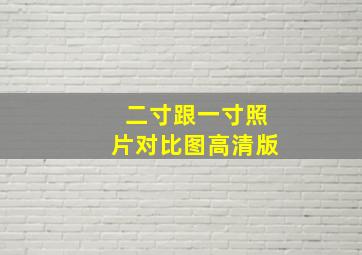 二寸跟一寸照片对比图高清版