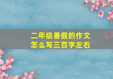 二年级暑假的作文怎么写三百字左右