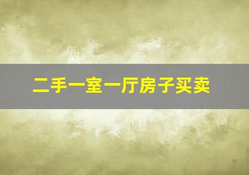 二手一室一厅房子买卖