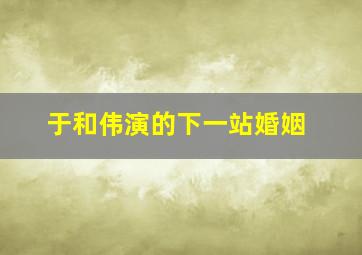 于和伟演的下一站婚姻