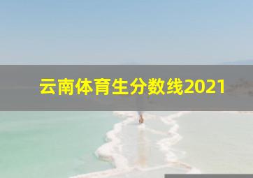 云南体育生分数线2021