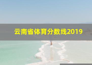 云南省体育分数线2019