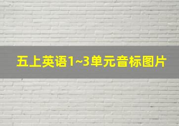 五上英语1~3单元音标图片