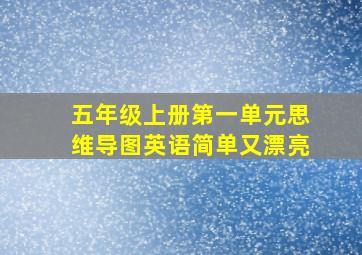 五年级上册第一单元思维导图英语简单又漂亮