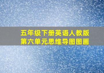 五年级下册英语人教版第六单元思维导图图画