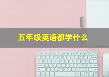 五年级英语都学什么