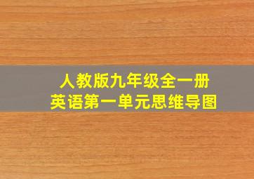 人教版九年级全一册英语第一单元思维导图