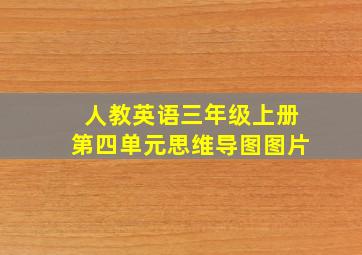 人教英语三年级上册第四单元思维导图图片