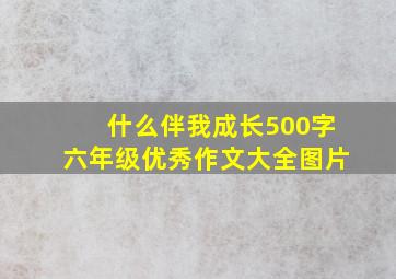 什么伴我成长500字六年级优秀作文大全图片