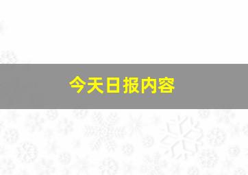 今天日报内容