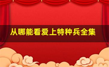 从哪能看爱上特种兵全集