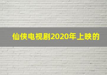 仙侠电视剧2020年上映的