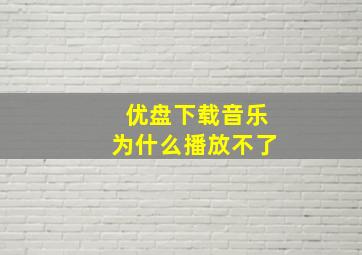 优盘下载音乐为什么播放不了