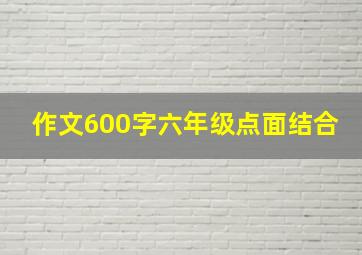 作文600字六年级点面结合