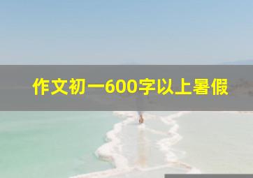 作文初一600字以上暑假