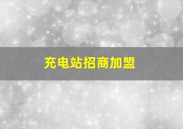 充电站招商加盟