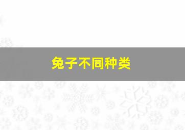 兔子不同种类