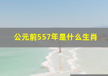 公元前557年是什么生肖