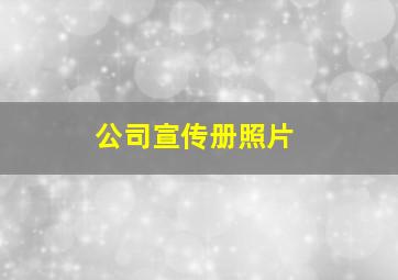 公司宣传册照片