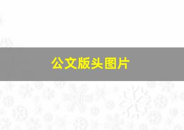 公文版头图片