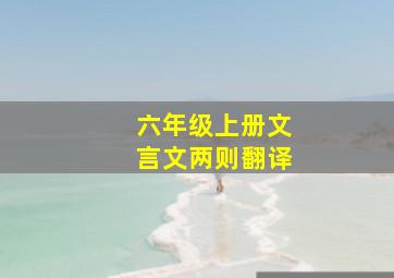 六年级上册文言文两则翻译