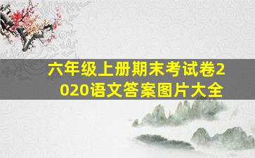 六年级上册期末考试卷2020语文答案图片大全