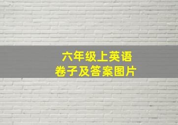 六年级上英语卷子及答案图片