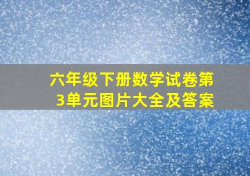 六年级下册数学试卷第3单元图片大全及答案