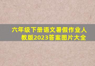 六年级下册语文暑假作业人教版2023答案图片大全