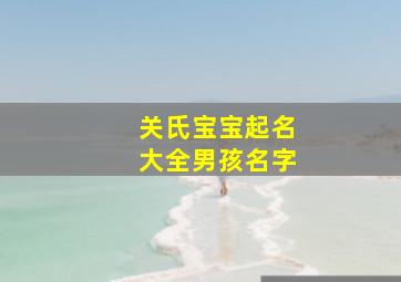 关氏宝宝起名大全男孩名字