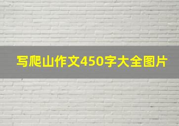 写爬山作文450字大全图片