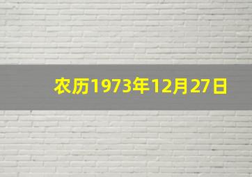 农历1973年12月27日