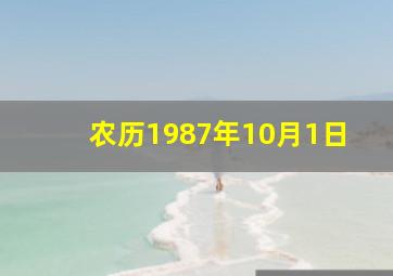 农历1987年10月1日