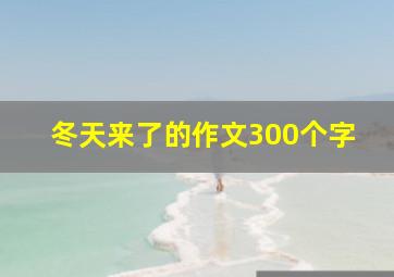 冬天来了的作文300个字