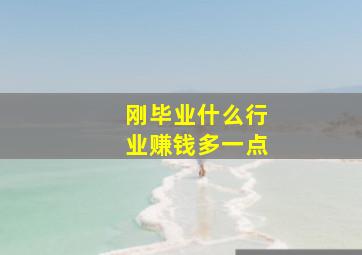 刚毕业什么行业赚钱多一点