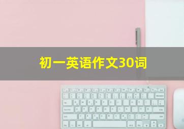 初一英语作文30词