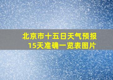 北京市十五日天气预报15天准确一览表图片