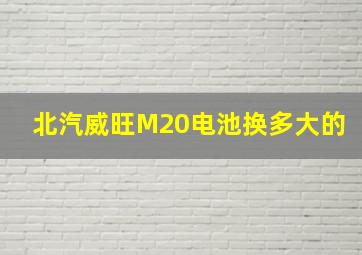 北汽威旺M20电池换多大的