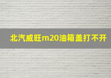 北汽威旺m20油箱盖打不开